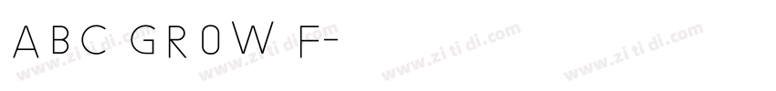 ABC Grow f字体转换